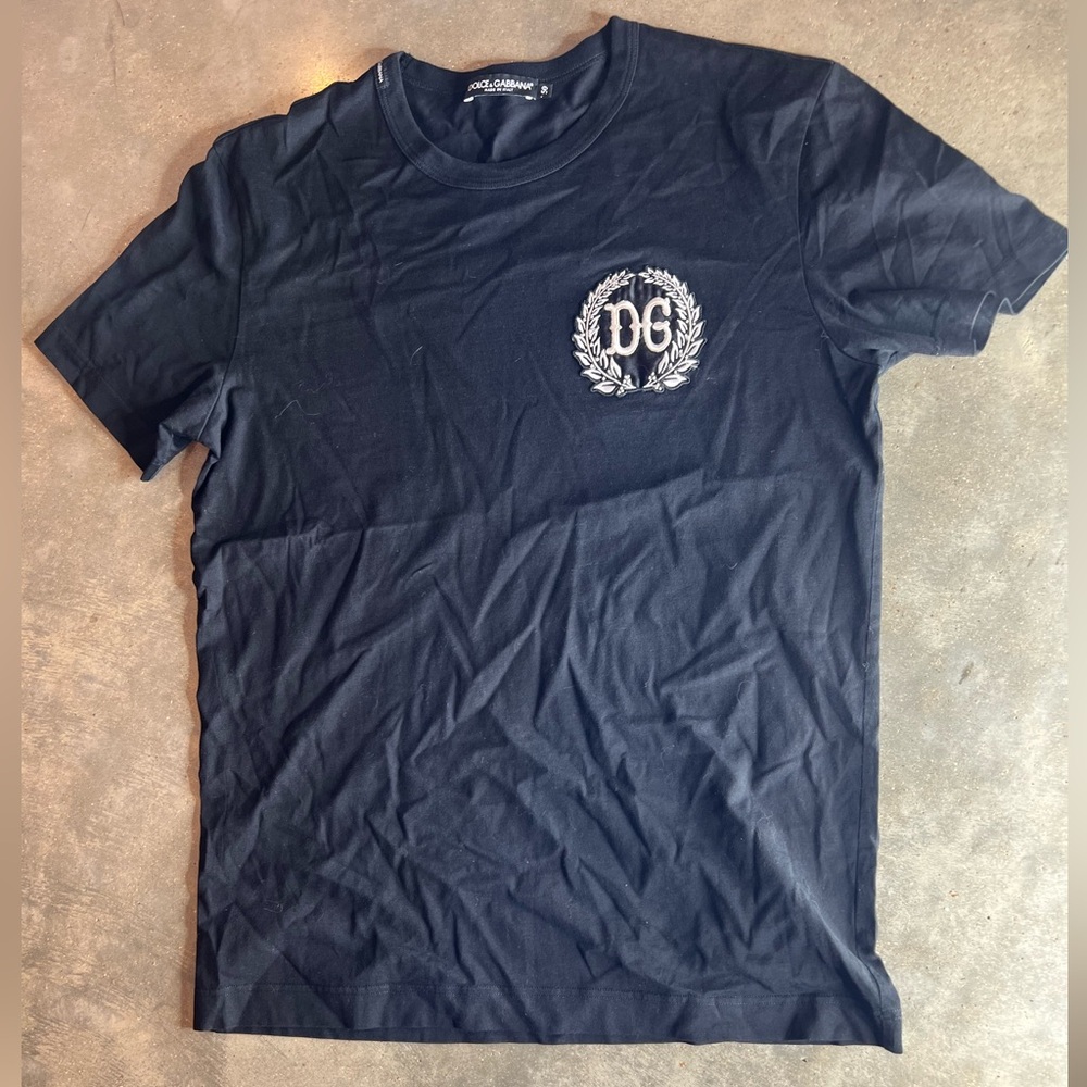 Authentic black dolce Gabbana black tee shirt